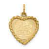 14k Yellow Gold #1 Granddaughter Disc Charm