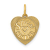14k Yellow Gold Special Sister Charm XAC642