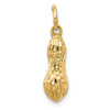 14k Yellow Gold 3D Peanut Charm