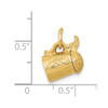 14k Yellow Gold 3-D Beer Stein Lid Opens Charm