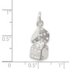 Sterling Silver Large Dice Charm