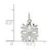 Sterling Silver Polished Snowflake Charm QC8602