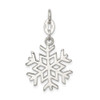 Sterling Silver Polished Snowflake Charm QC6894