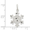Sterling Silver Diamond-Cut Snowflake Charm