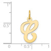 14k Yellow Gold Initial C Charm YC248C