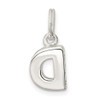 Sterling Silver D Charm