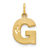 14k Yellow Gold Initial G Charm C566G