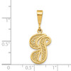 14k Yellow Gold Initial G Charm C569G