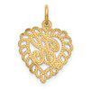 14k Yellow Gold Initial H Charm C568H