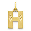 10k Yellow Gold Initial H Charm 10C768H