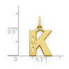 10k Yellow Gold Initial K Charm 10C768K