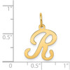 14k Yellow Gold Initial R Charm YC248R