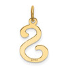 14k Yellow Gold Initial S Charm YC248S