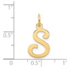 14k Yellow Gold Initial S Charm YC248S