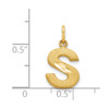 14k Yellow Gold Initial S Charm C566S