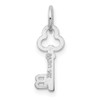 14k White Gold Letter B Key Charm