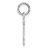 14k White Gold Letter C Key Charm