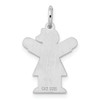 Sterling Silver Rhodium-plated Kid Charm XK1484SS