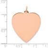 14k Rose Gold Polished Heart Shaped Disc Charm XAC812