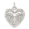 Sterling Silver Heart Charm QC3064