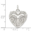 Sterling Silver Heart Charm QC3064