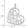 Sterling Silver Filigree Heart Charm