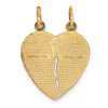 14k Yellow Gold Break-apart FROM MY HEART DIRECT TO YOURS Charm