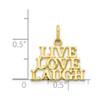 10k Yellow Gold Live Love Laugh Charm