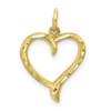 10k Yellow Gold Heart Charm 10C395