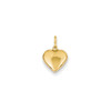 14k Yellow Gold Polished 3-D Puffed Heart Charm XCH352