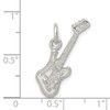 Sterling Silver Electric Guitar Charm QC787