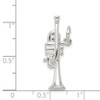Sterling Silver Trumpet Charm QC781