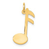 14k Yellow Gold Polished Musical Note Charm XAC929