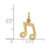 14k Yellow Gold Musical Notes Charm C1094