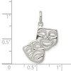 Sterling Silver Comedy/Tragedy Charm QC3773