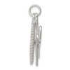 Sterling Silver Comb and Scissors Charm QC4653