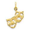 10k Yellow Gold Comedy/Tragedy Charm