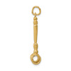 14k Yellow Gold 3-D Gavel Charm A1176