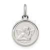 Sterling Silver Rhodium-plated Angel Medal Charm
