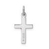 Sterling Silver Rhodium-plated Enameled Cross Charm QC3222