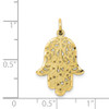 10k Yellow Gold Filigree Chamseh Charm