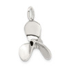 Sterling Silver 3D Antiqued Large Boat Propeller Charm