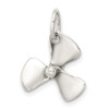 Sterling Silver 3D Antiqued Boat Propeller Charm