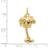 14k Yellow Gold Palm Tree Charm