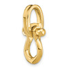 14k Yellow Gold 3-D Medium Shackle Charm