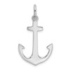 14k White Gold Polished 3-D Anchor Charm K7878W