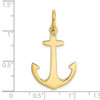 10k Yellow Gold 3-D Polished Anchor Charm