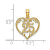 14k Yellow Gold 25 In Heart Pendant