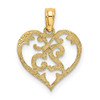 14k Yellow Gold 25 In Heart Pendant