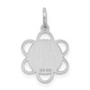 Sterling Silver Rhodium-plated Happy Birthday Disc Charm QC2464